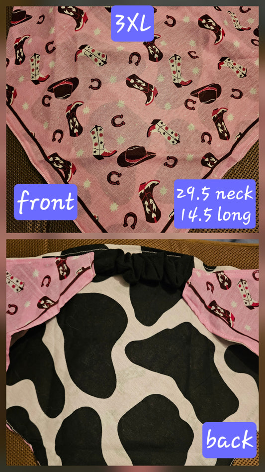3XL Reversible Dog Bandanas