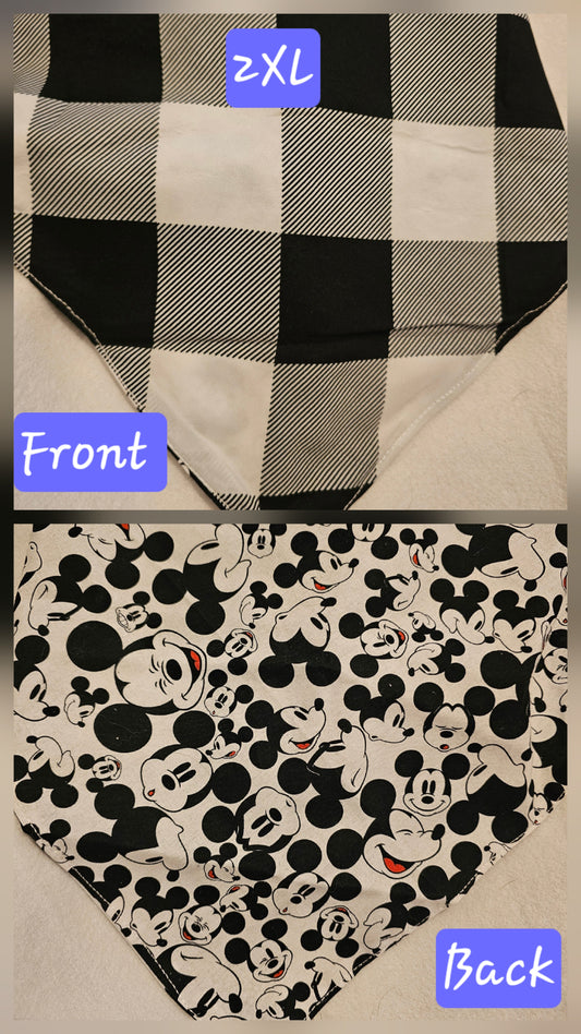 2XL Reversible Dog Bandanas